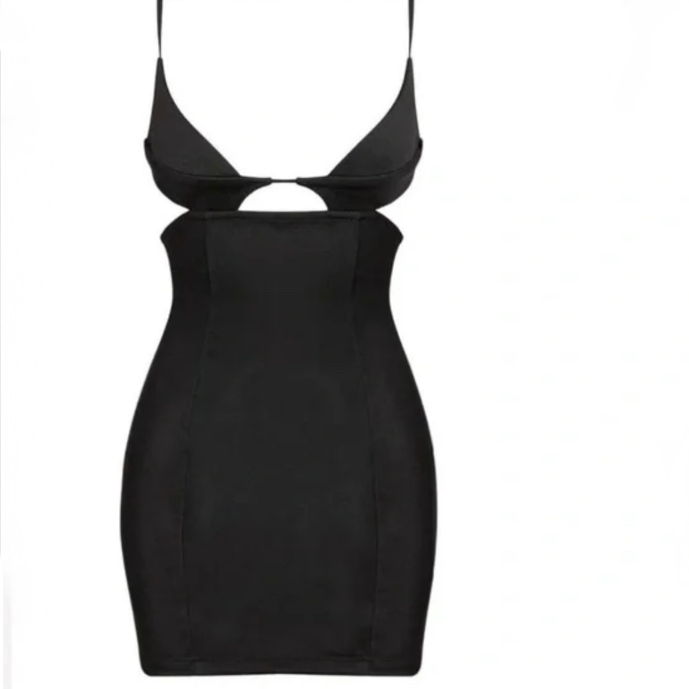 Leau NWT Cutout Dress Small Women’s Black Cocktail Club Party Dress Luxury